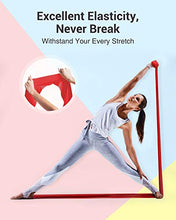 Cargar imagen en el visor de la galería, Oudort Bandas Elásticas Musculacion, Set de 4 1.8M Bandas de Resistencia Fitness sin Látex con Anclaje Puerta para Hombre, Mujer, Ejercicios de Musculares, Glúteos, Piernas, Fémur y Yoga en Casa y Gym