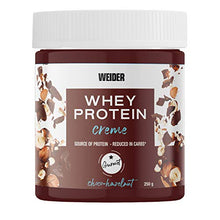 Cargar imagen en el visor de la galería, Weider Whey Protein Spread 250 g. Crema de avellana con 22% de proteínas Baja en azúcares Sin aceite de palma y sin gluten.
