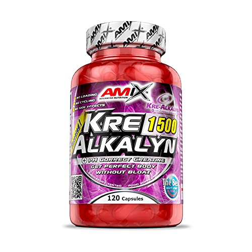 Creatina Kre Alkalyn AMIX en cápsulas